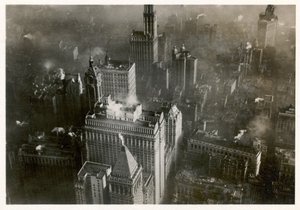 Luftaufnahme von Downtown Manhattan, aufgenommen vom LZ 127 Graf Zeppelin, New York 1928