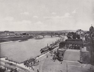 Brühlsche Terrasse und Elbquai von Photographer German