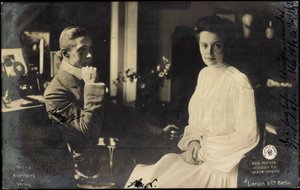 Herzogin Cecilie mit Wilhelm von Preußen von Photographer German