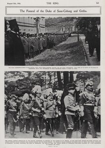 Beerdigung von Alfred, Herzog von Sachsen-Coburg und Gotha, zweiter Sohn von Königin Victoria und Prinz Albert, Coburg, Deutschland