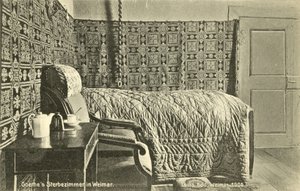 Goethes Sterbezimmer, Weimar von Photographer German