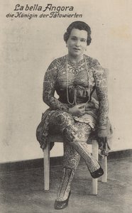 La Bella Angora, Königin der Tätowierten