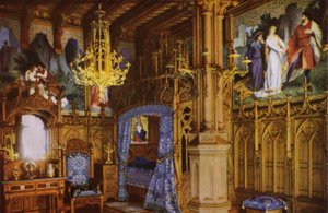 Schloss Neuschwanstein: Schlafzimmer von Photographer German