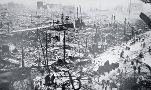 Tokio nach dem Kanto-Erdbeben von Photographer Japanese