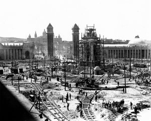 Bau in Barcelona, ca. 1910