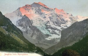 Alpenglühen, Jungfrau, Schweiz von Photographer Swiss