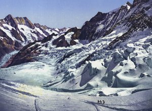 Jungfraubahn, bei der Station Eismeer von Photographer Swiss