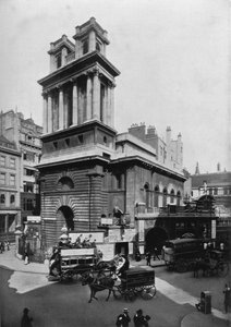 Kirche St. Mary Woolnoth, City of London, ca. 1910-1911