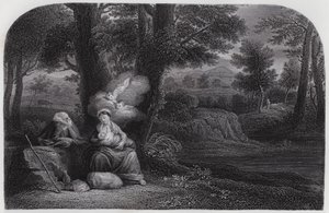 Die Rast auf dem Weg von Pier Francesco Mola