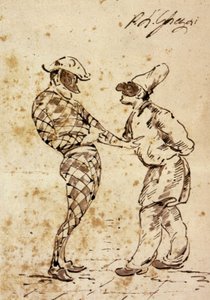 Theater: Polichinelle und Harlekin, Charaktere der Commedia dell