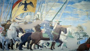 Detail aus der Legende vom Wahren Kreuz: Sieg von Konstantin