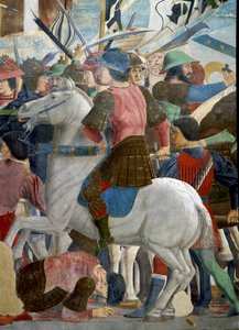 Die Legende vom Wahren Kreuz, die Schlacht von Heraklius und Chosroes (Detail) von Piero della Francesca
