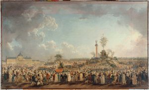 Das Fest des höchsten Wesens, auf dem Champ-de-Mars