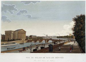 Ansicht des Palais de M. les députés - Paris von Courvoisier von Pierre (after) Courvoisier