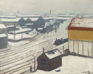 Gare Montparnasse im Schnee, 1913 von Albert Marquet