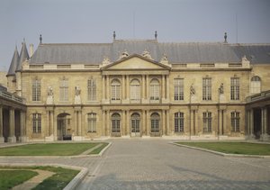 Fassade des Hôtel de Soubise, erbaut 1705-09 von Pierre Alexis Delamair