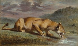 Verwundete Löwin, 1840-50
