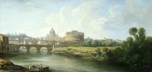 Ansicht der Engelsburg in Rom von Pierre Antoine Demachy (attributed to)