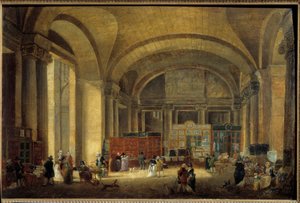 Fenster des Louvre Ostseite: Druckereien von Pierre Antoine Demachy