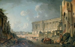 Ansicht des Louvre, ca. 1743-1807