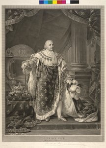 König von Frankreich Louis XVIII von Pierre Audouin