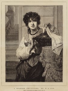Ein spanisches Fruchtmädchen von Pierre Auguste Cot