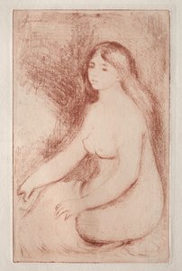 Sitzende Badende, um 1905