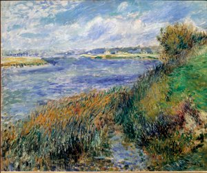 Ufer der Seine in Champrosay