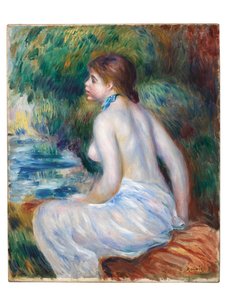 Badende sitzt, 1890
