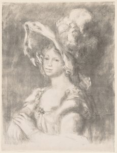 Büste eines jungen Mädchens (Mlle. Dieterle) von Pierre Auguste Renoir