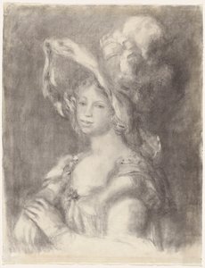 Büste einer jungen Frau (Mlle Dieterle) von Pierre Auguste Renoir