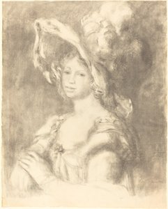 Büste einer jungen Frau Jeune femme en buste, 1892 von Pierre Auguste Renoir