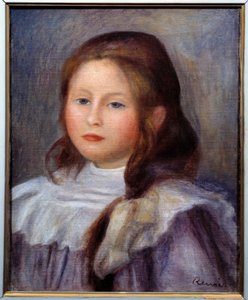 Kinderporträt, Gemälde von Pierre Auguste Renoir von Pierre Auguste Renoir