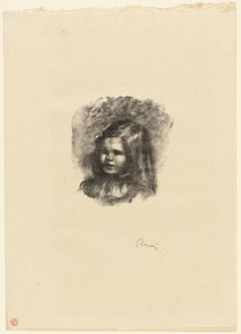 Claude Renoir, nach links gewandt von Pierre Auguste Renoir