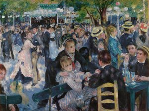 Tanz im Moulin de la Galette von Pierre Auguste Renoir