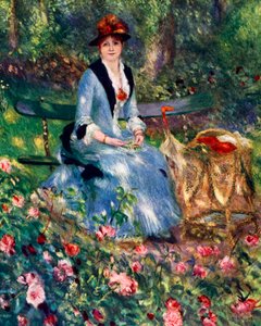 Dans Les Roses, 1882, 1929 von Pierre Auguste Renoir