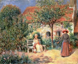 Gartenszene in der Bretagne, ca. 1886