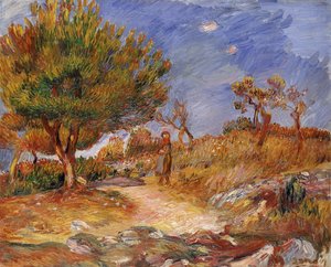 Mädchen auf einem Pfad; Jeune Fille sur le Sentier, ca. 1882-83
