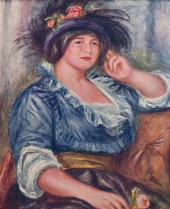 Mädchen mit einer Rose, 1913, 1923 von Pierre Auguste Renoir