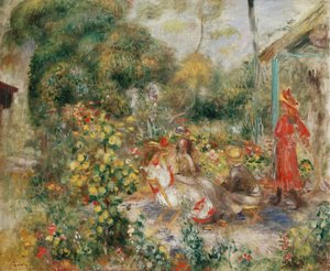 Mädchen in einem Garten in Montmartre, ca. 1893-5