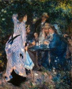 Im Garten. Unter den Bäumen des Moulin de la Galette