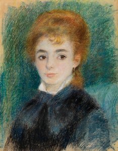 Dame mit kastanienbraunem Haar, ca. 1875-78