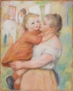 Wäscherin und ihr Kind (Aline und Pierre) von Pierre Auguste Renoir