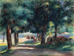 Pfad unter den Bäumen von Pierre Auguste Renoir
