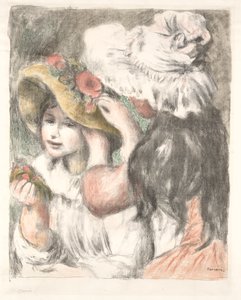 Den Hut anstecken von Pierre Auguste Renoir