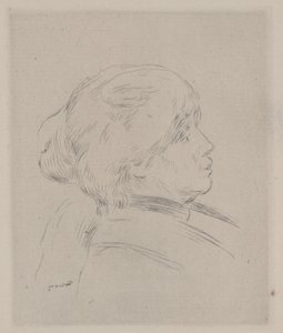 Porträt von Berthe Morisot von Pierre Auguste Renoir