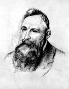 Porträt des französischen Bildhauers Auguste Rodin, ca. 1914 von Pierre Auguste Renoir