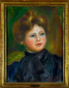 Porträt einer Frau. Gemälde von Pierre Auguste Renoir 1916 von Pierre Auguste Renoir