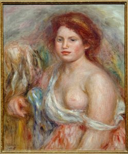 Porträt des Modells in Büste, Gemälde von Pierre Auguste Renoir