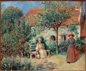 Gartenszene in der Bretagne